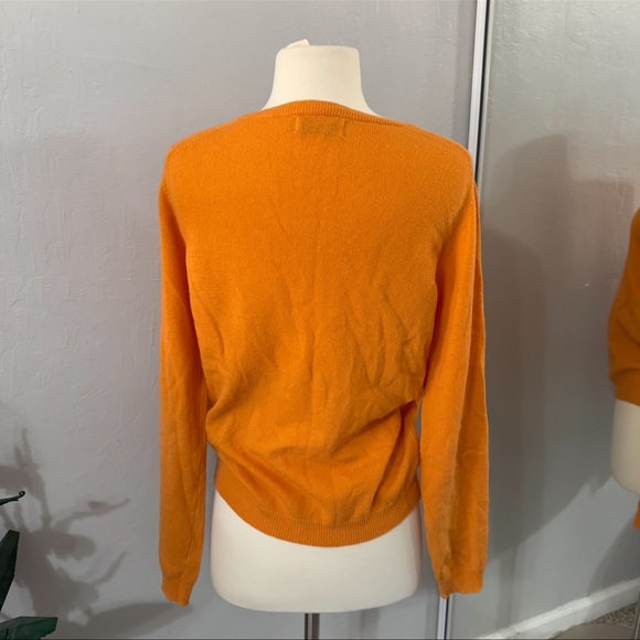 Magasin Du Nord 100% Premium Lambswool Sweater Orange - Picture 6 of 9